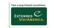 Extended Stay America Inc. logo. Two Long Island locations.